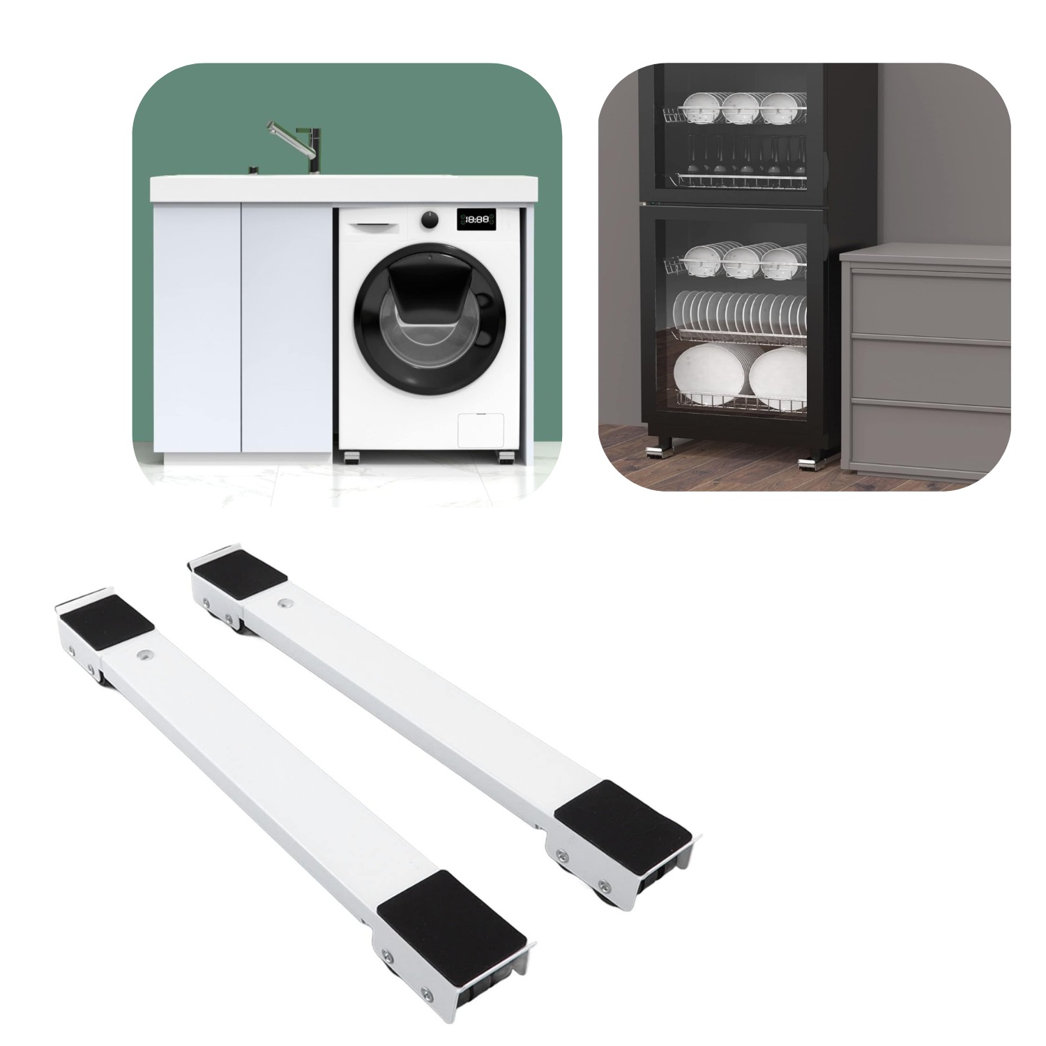 Miniatura 5 de Base LAVADORA AJUSTABLE SOPORTE MOVIL